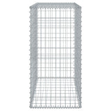 Gabion Basket with Cover 100x50x100 cm Galvanised Iron