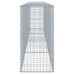 Gabion Basket with Cover 400x50x100 cm Galvanised Iron