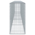 Gabion Basket with Cover 500x50x100 cm Galvanised Iron