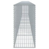 Gabion Basket with Cover 700x50x100 cm Galvanised Iron - Top-Down View