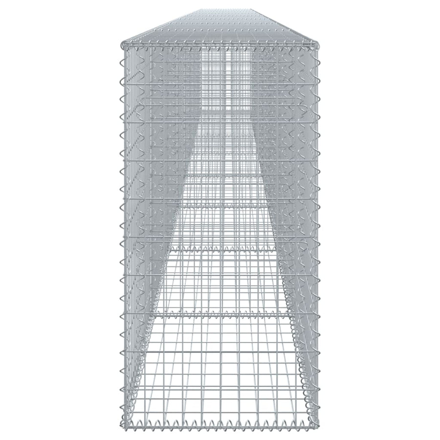 Gabion Basket with Cover 800x50x100 cm Galvanised Iron