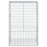 Gabion Basket with Cover 100x50x150 cm Galvanised Iron