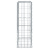 Gabion Basket with Cover 100x50x150 cm Galvanised Iron - Top-Down View