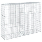 Gabion Basket with Cover 200x50x150 cm Galvanised Iron