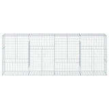Gabion Basket with Cover 400x50x150 cm Galvanised Iron