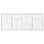 Gabion Basket with Cover 400x50x150 cm Galvanised Iron