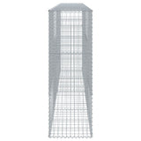 Gabion Basket with Cover 400x50x150 cm Galvanised Iron