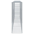Gabion Basket with Cover 400x50x150 cm Galvanised Iron