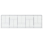 Gabion Basket with Cover 500x50x150 cm Galvanised Iron