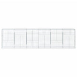 Gabion Basket with Cover 600x50x150 cm Galvanised Iron