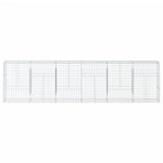 Gabion Basket with Cover 600x50x150 cm Galvanised Iron