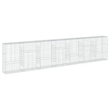Gabion Basket with Cover 700x50x150 cm Galvanised Iron - 45-Degree Angle