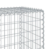 Gabion Basket with Cover 900x50x150 cm Galvanised Iron - Rear View
