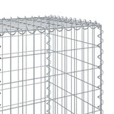 Gabion Basket with Cover 1000x50x150 cm Galvanised Iron - Rear View