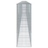 Gabion Basket with Cover 1100x50x150 cm Galvanised Iron - Top-Down View