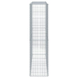 Gabion Basket with Cover 200x50x200 cm Galvanised Iron