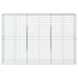Gabion Basket with Cover 300x50x200 cm Galvanised Iron