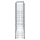Gabion Basket with Cover 300x50x200 cm Galvanised Iron