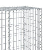 Gabion Basket with Cover 300x50x200 cm Galvanised Iron - Rear View
