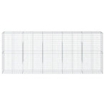 Gabion Basket with Cover 500x50x200 cm Galvanised Iron
