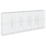 Gabion Basket with Cover 500x50x200 cm Galvanised Iron - 45-Degree Angle