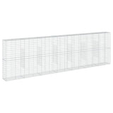 Gabion Basket with Cover 700x50x200 cm Galvanised Iron - 45-Degree Angle