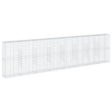 Gabion Basket with Cover 800x50x200 cm Galvanised Iron