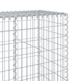 Gabion Basket with Cover 800x50x200 cm Galvanised Iron - Rear View