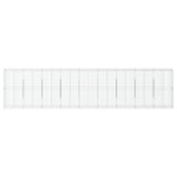 Gabion Basket with Cover 900x50x200 cm Galvanised Iron