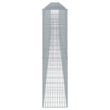 Gabion Basket with Cover 1100x50x200 cm Galvanised Iron - Top-Down View