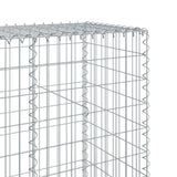 Gabion Basket with Cover 1200x50x200 cm Galvanised Iron - Rear View