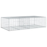 Gabion Basket with Cover 200x100x50 cm Galvanised Iron - 45-Degree Angle