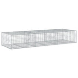 Gabion Basket with Cover 300x100x50 cm Galvanised Iron