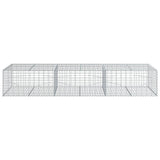 Gabion Basket with Cover 300x100x50 cm Galvanised Iron