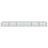 Gabion Basket with Cover 600x100x50 cm Galvanised Iron