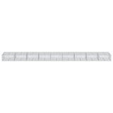 Gabion Basket with Cover 900x100x50 cm Galvanised Iron