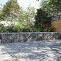 Gabion Basket with Cover 1200x100x50 cm Galvanised Iron