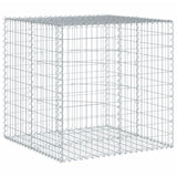 Gabion Basket with Cover 100x100x100 cm Galvanised Iron - 45-Degree Angle