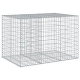 Gabion Basket with Cover 150x100x100 cm Galvanised Iron - 45-Degree Angle