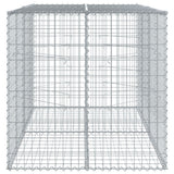 Gabion Basket with Cover 200x100x100 cm Galvanised Iron