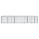 Gabion Basket with Cover 550x100x100 cm Galvanised Iron