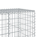 Gabion Basket with Cover 550x100x100 cm Galvanised Iron