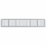 Gabion Basket with Cover 600x100x100 cm Galvanised Iron