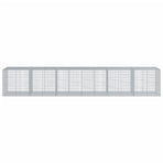 Gabion Basket with Cover 600x100x100 cm Galvanised Iron