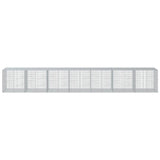 Gabion Basket with Cover 700x100x100 cm Galvanised Iron