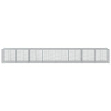 Gabion Basket with Cover 800x100x100 cm Galvanised Iron