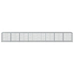 Gabion Basket with Cover 800x100x100 cm Galvanised Iron