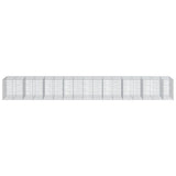Gabion Basket with Cover 850x100x100 cm Galvanised Iron