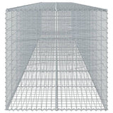 Gabion Basket with Cover 900x100x100 cm Galvanised Iron