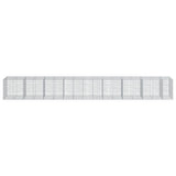 Gabion Basket with Cover 950x100x100 cm Galvanised Iron